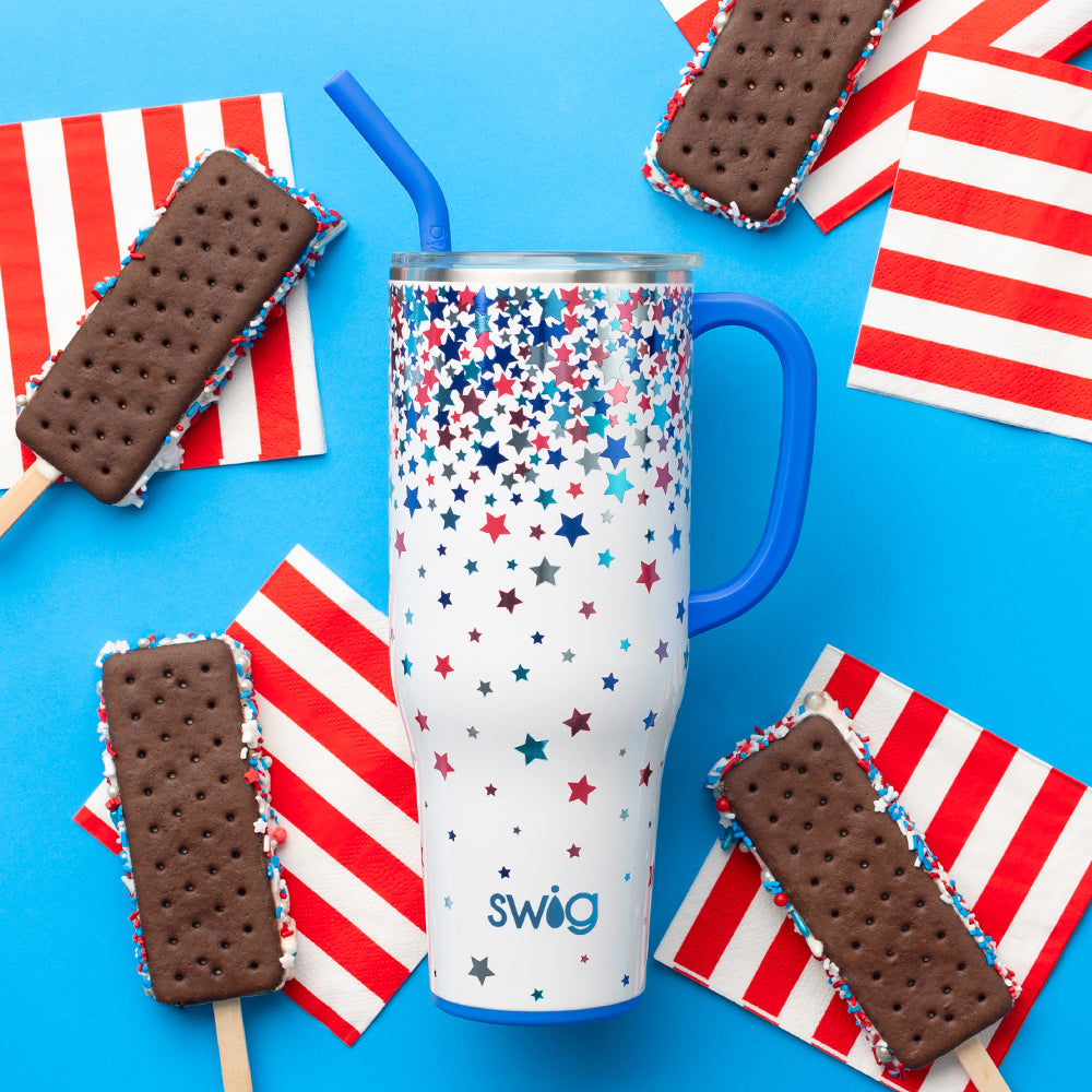 Taza gigante con estampado de estrellas (40 oz)
