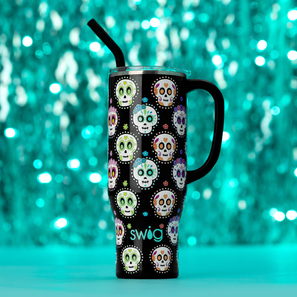 Taza gigante con calaveras de azúcar (30 oz)