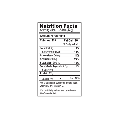 Teriyaki Grass-Fed Beef & Elk, 10 Sticks