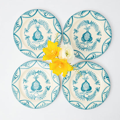 Blue Melograno Starter Plates (Set of 4)