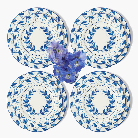Elizabeth Blue Garland Dinner & Starter Plates (Set of 8)