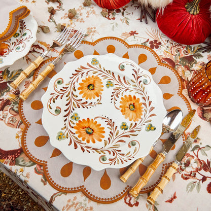 Autumn Flowers Dinner Plates (Set of 4)