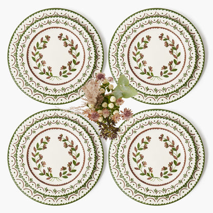 Chocolate Jospehine Dinner & Starter Plates (Set of  8)