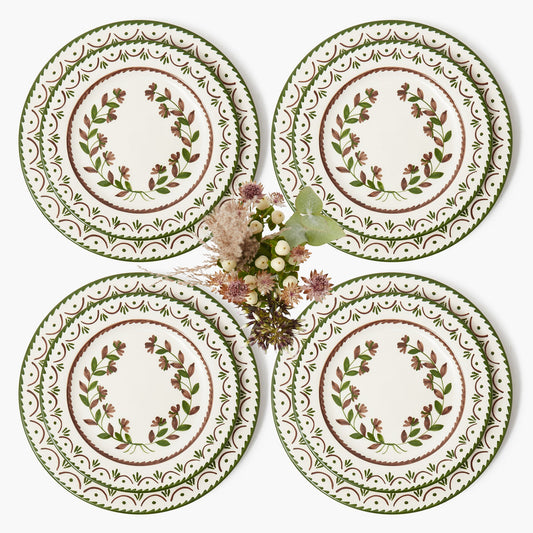 Chocolate Jospehine Dinner & Starter Plates (Set of  8)