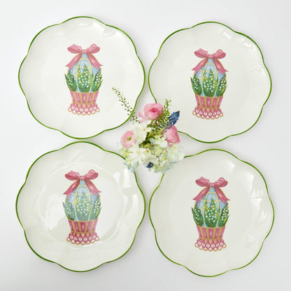 Scalloped Easter Dinner Plate (Set of 4)