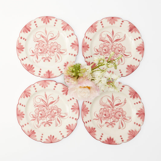 Seville Pink Gardênia Starter Plate (set of 4)