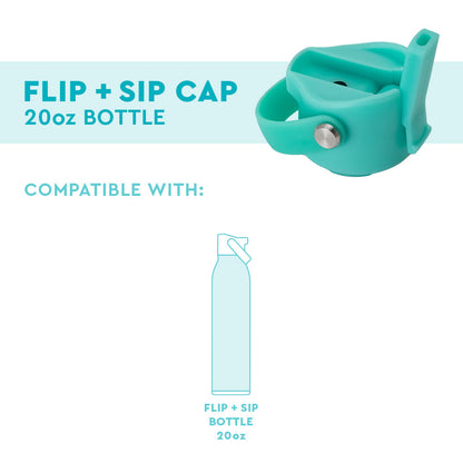 Aqua Flip + Sip Cap (20oz Bottle)
