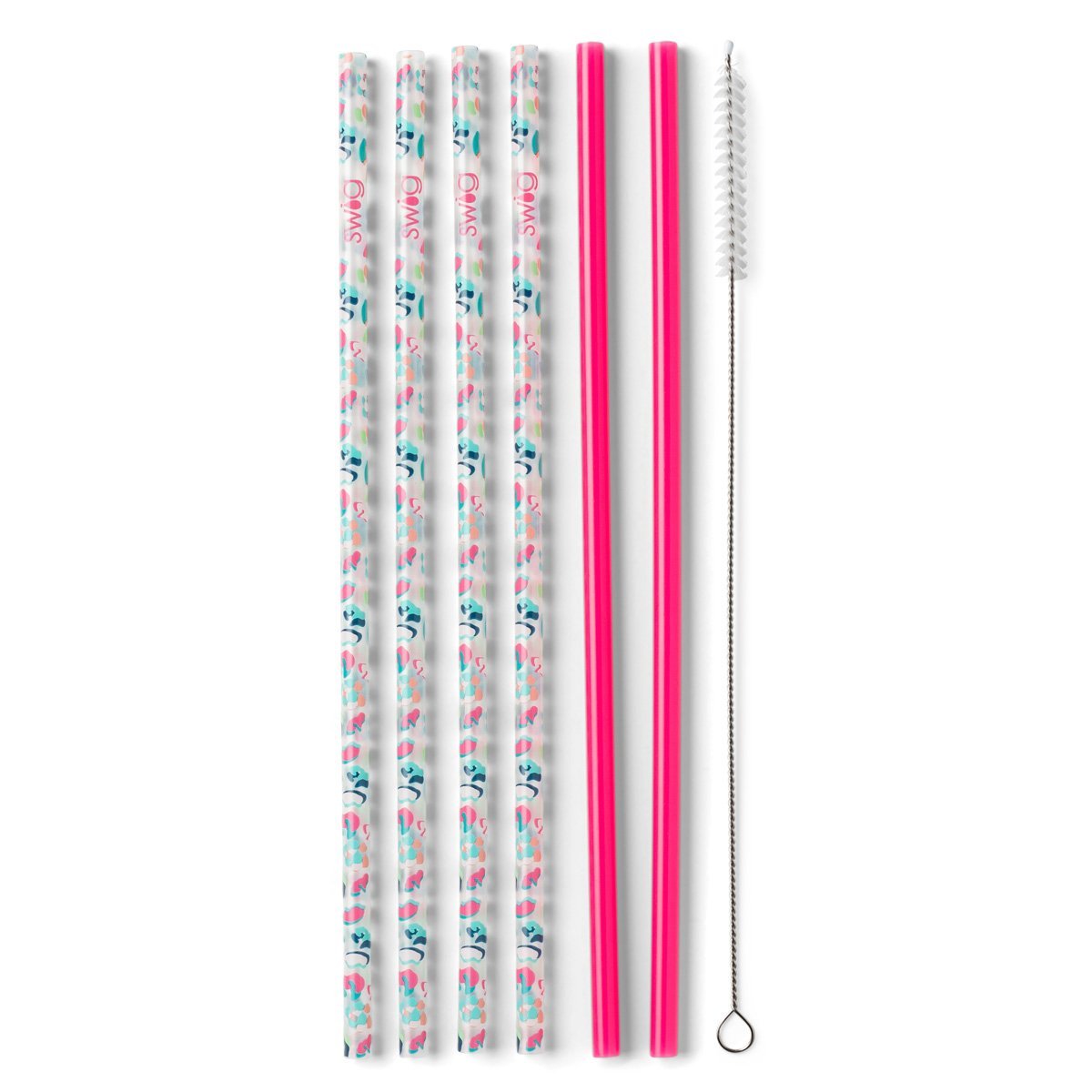 JUEGO DE PAJAS - FIESTA ANIMAL Y ROSA