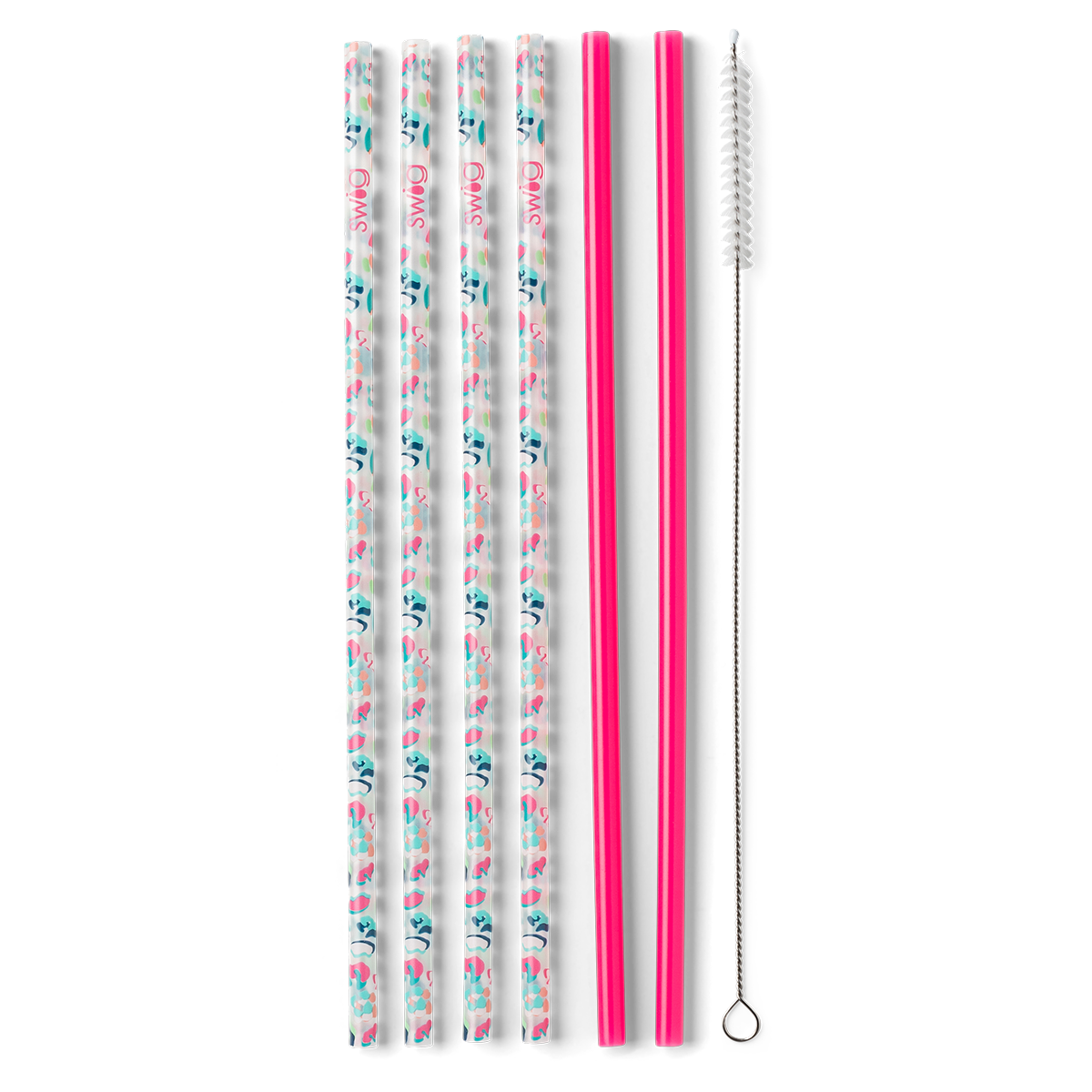 Set de pajitas reutilizables Party Animal + Hot Pink