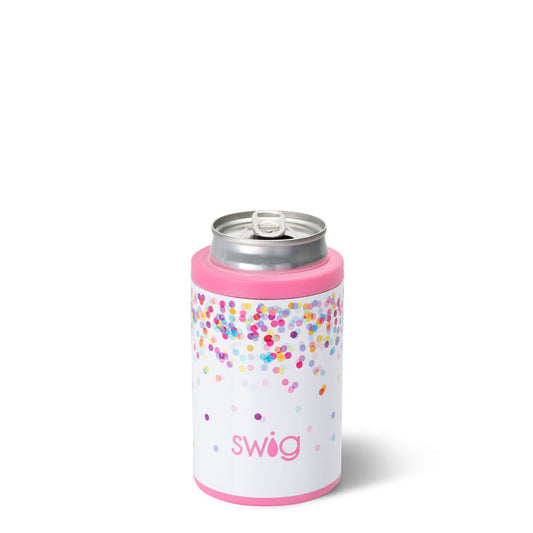 Lata de confeti + enfriador de botellas (12 oz)