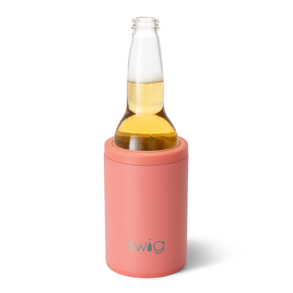 Enfriador de latas y botellas Coral (12 oz)