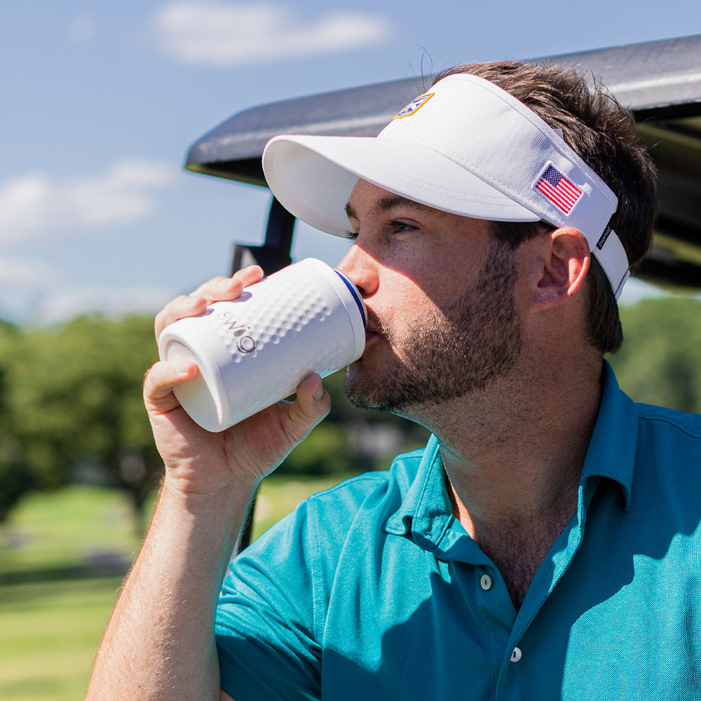 Lata de pelotas de golf + enfriador de botellas (12 oz)