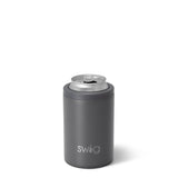 Enfriador de latas y botellas de color gris (12 oz)