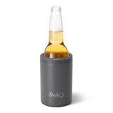Enfriador de latas y botellas de color gris (12 oz)