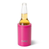 Enfriador de latas y botellas de color rosa intenso (12 oz)