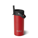 Vaso delgado Crimson Flip + Sip (12 oz)
