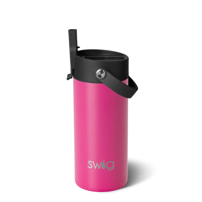 Hot Pink Flip + Sip Slim Tumbler (12oz)