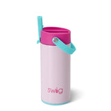 Vaso delgado Flip + Sip de algodón de azúcar (12 oz)