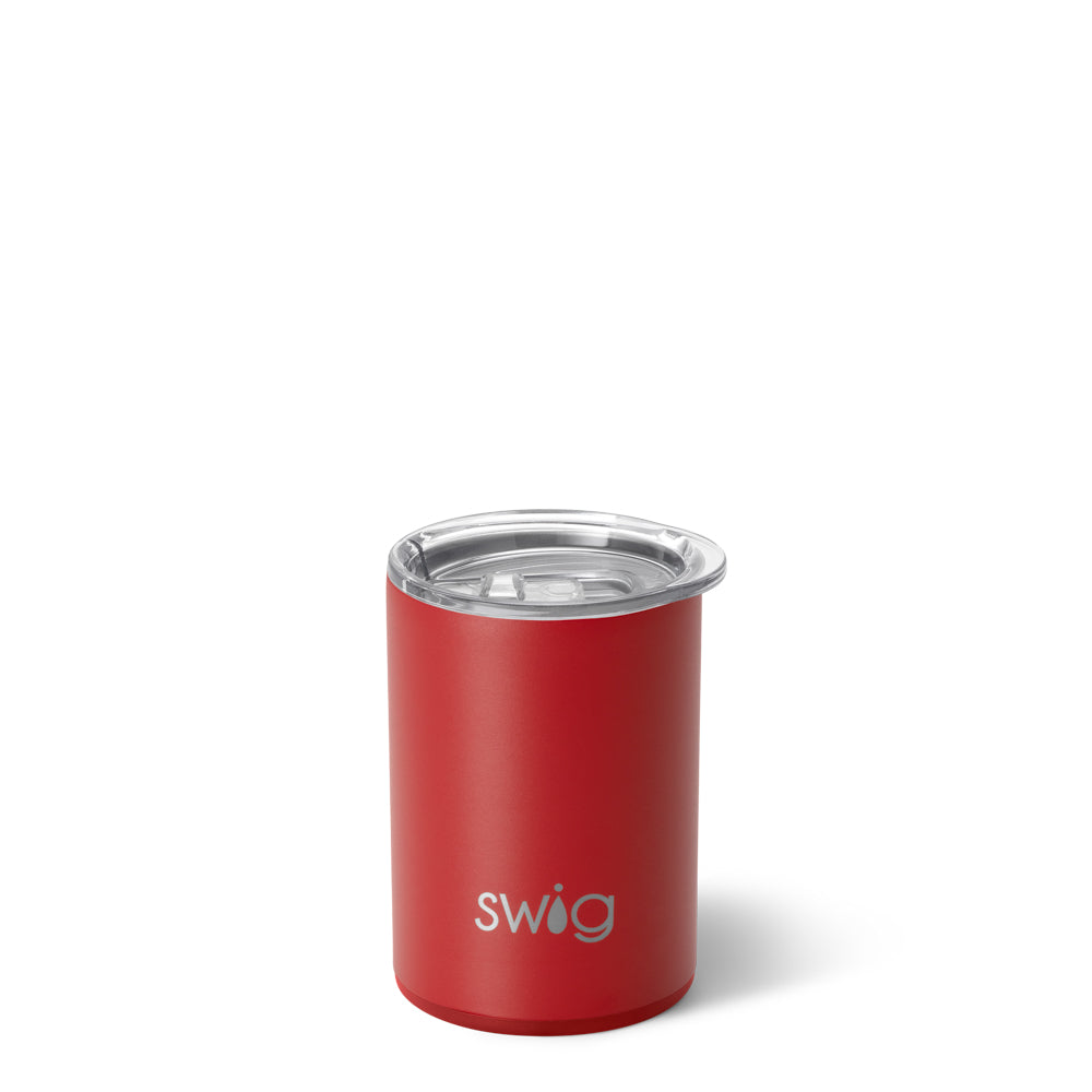 Vaso corto carmesí (12 oz)