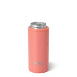 Enfriador de latas estrecho de coral (12 oz)