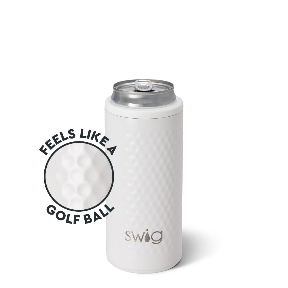 Enfriador de latas estrecho con forma de pelota de golf (12 oz)