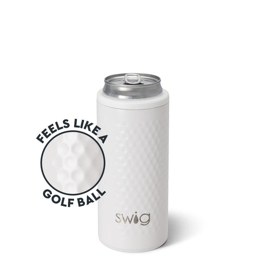 Enfriador de latas estrecho con forma de pelota de golf (12 oz)