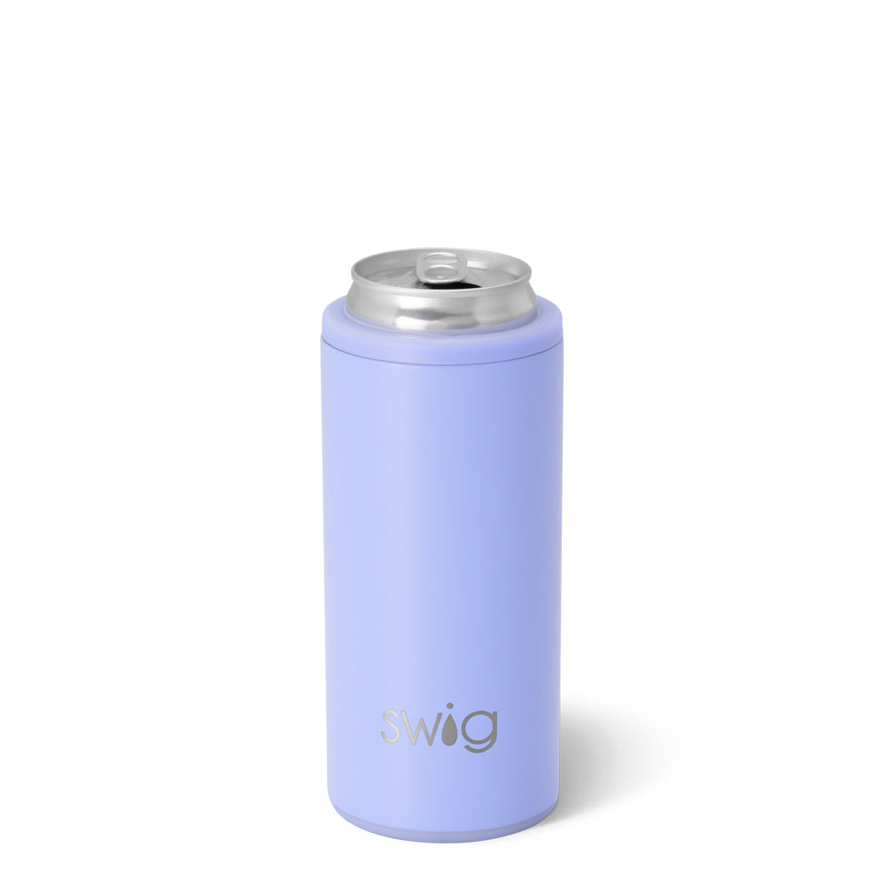 Enfriador de latas delgado con diseño de hortensias (12 oz)