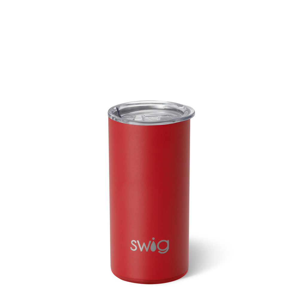 Vaso delgado color carmesí (12 oz)