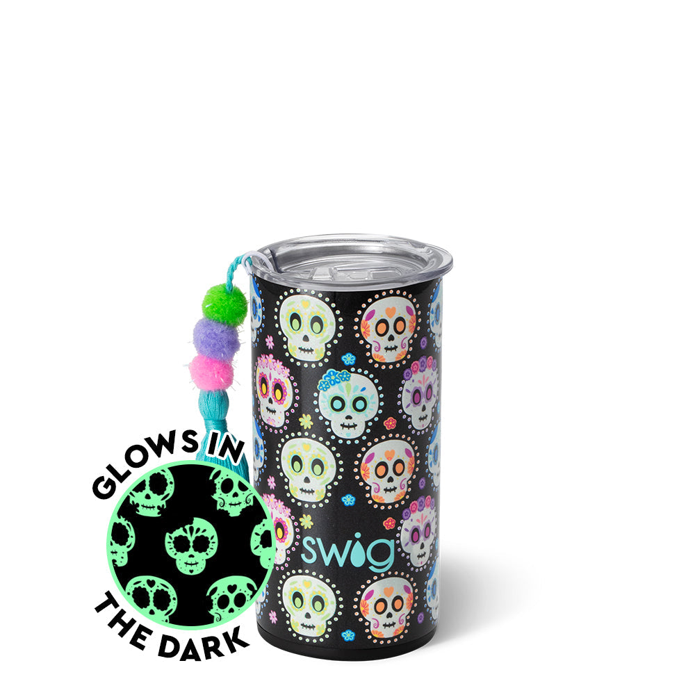 Vaso delgado con forma de calavera de azúcar (12 oz)