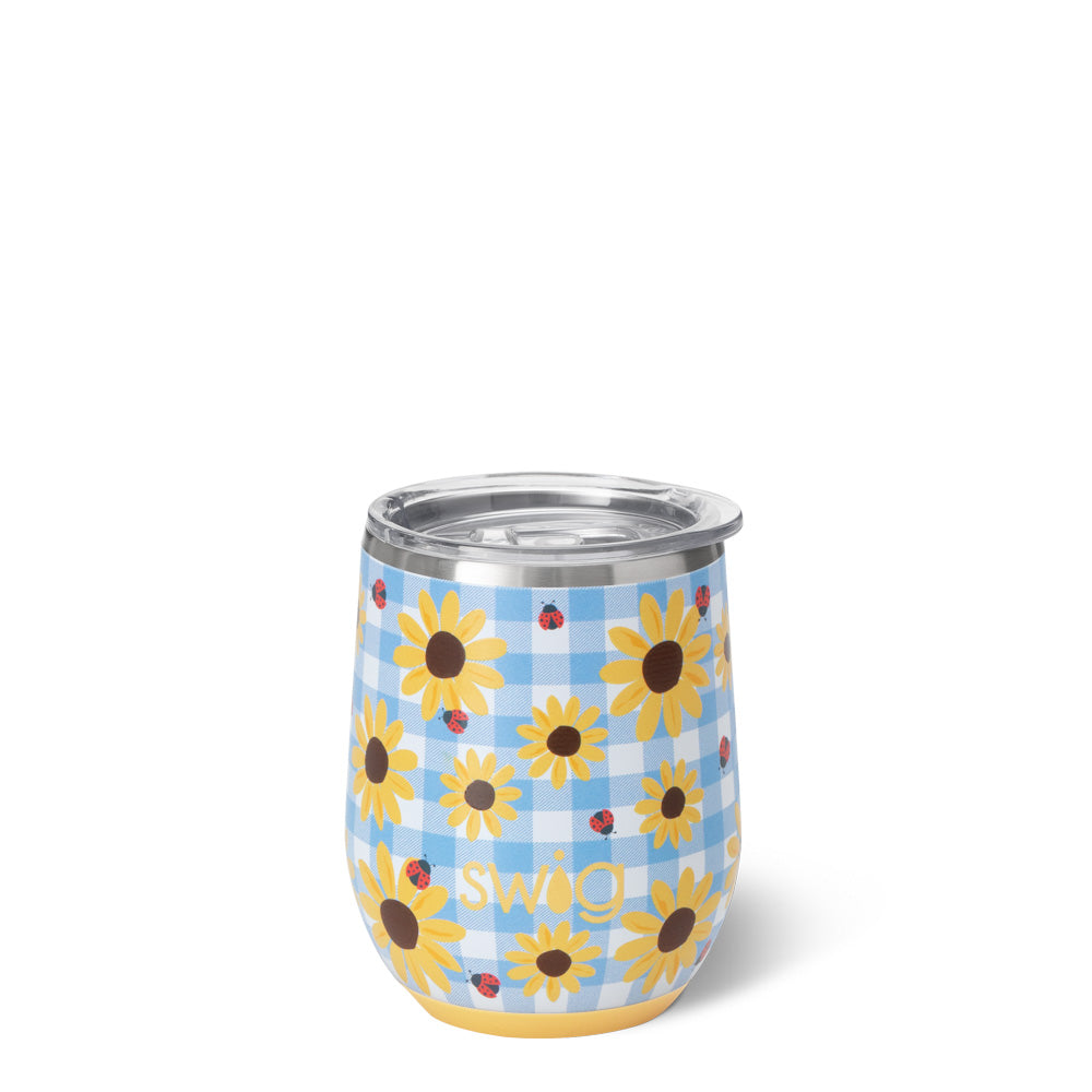 Picnic Basket Stemless Wine Cup (12oz)