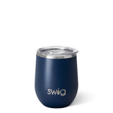 Navy Stemless Wine Cup (12oz)