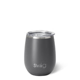 Copa de vino gris sin tallo (14 oz)