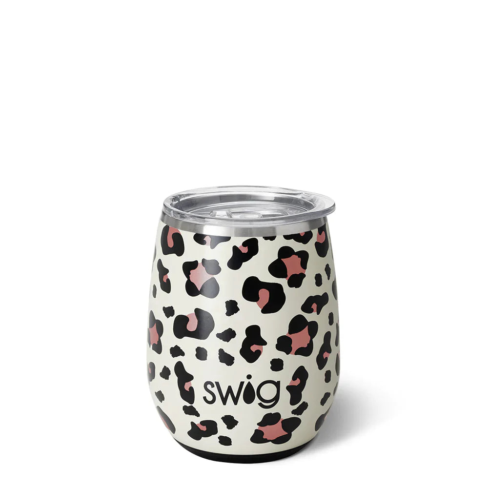 Luxy Leopard Stemless Wine Cup (14oz)