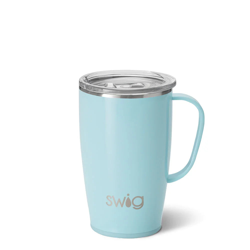 Taza de viaje - Aguamarina