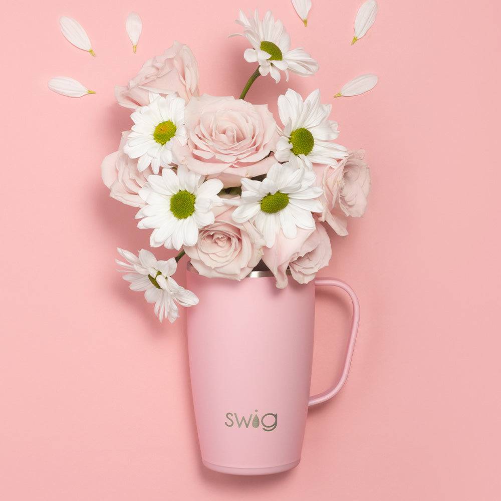 Taza de viaje color rubor (18 oz)