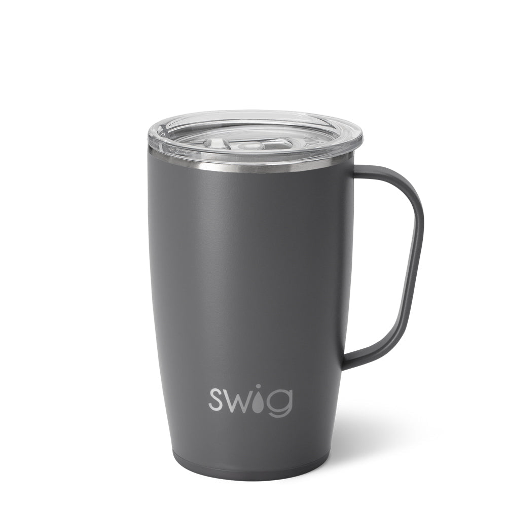 Taza de viaje gris (18 oz)