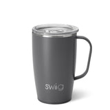 Taza de viaje gris (18 oz)
