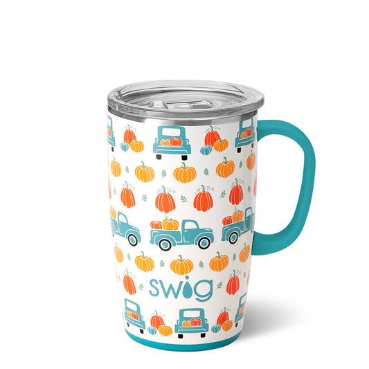 Taza de viaje con diseño de calabaza (18 oz)