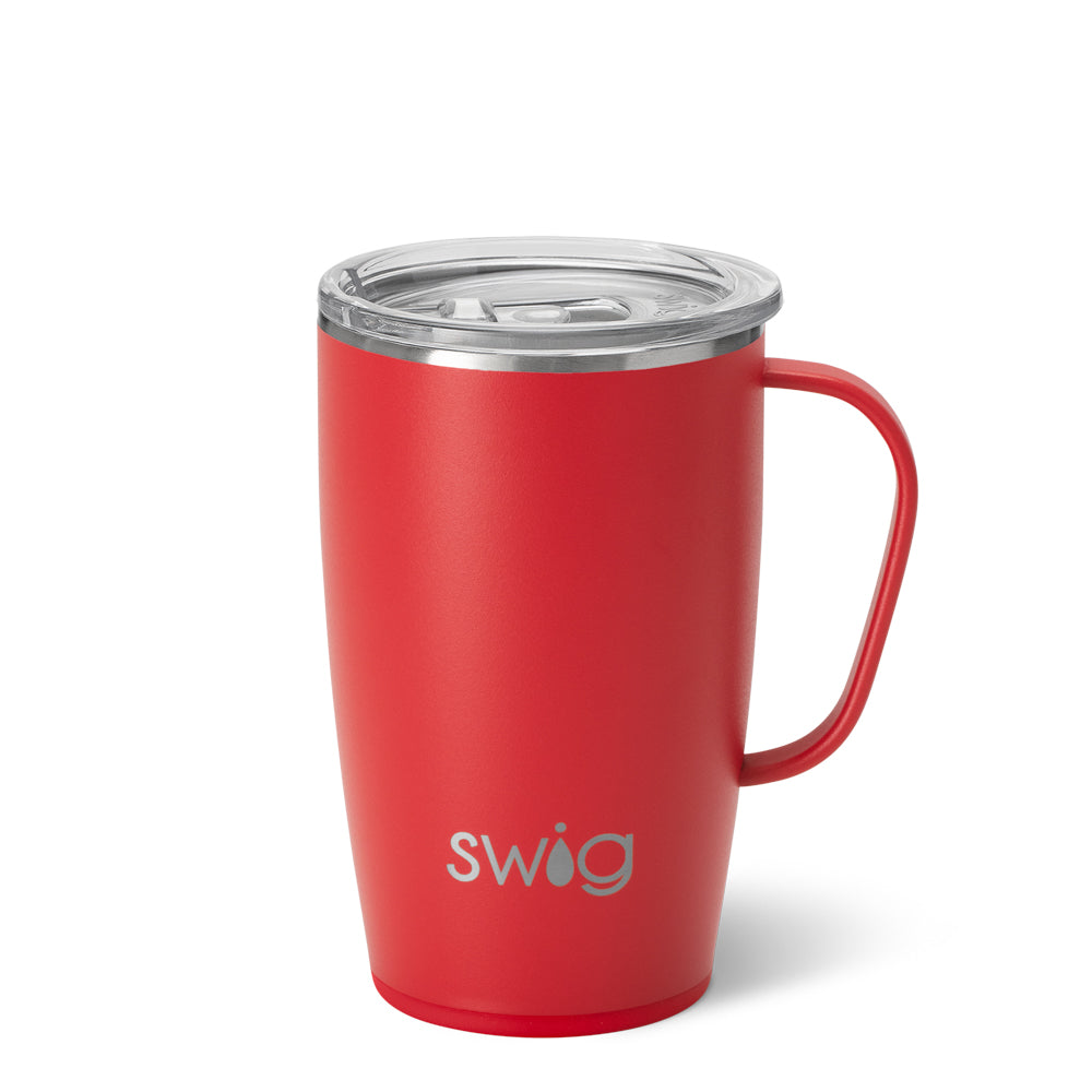 Taza de viaje roja (18 oz)
