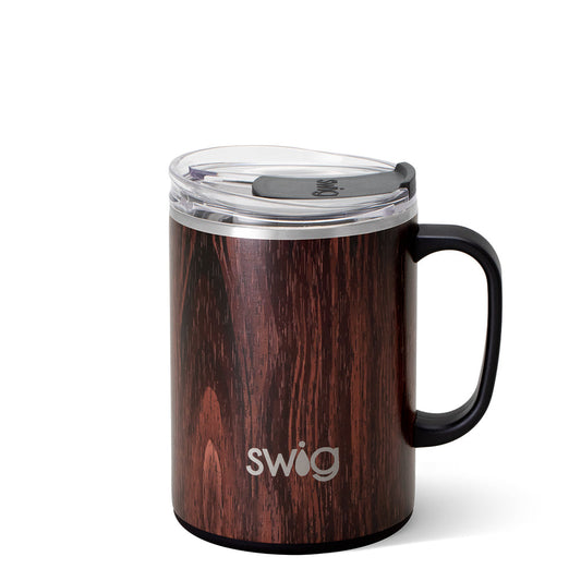 Taza grande para acampar con barril de bourbon (24 oz)