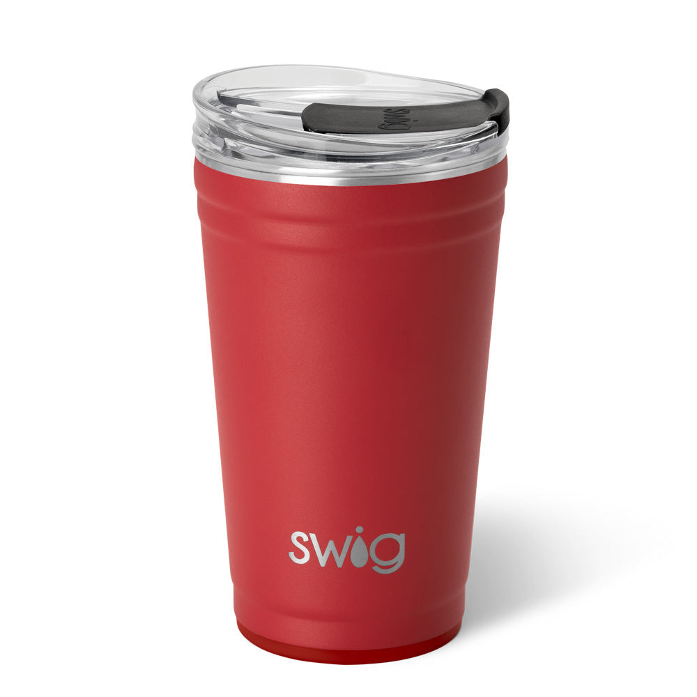 Vaso de fiesta color carmesí (24 oz)