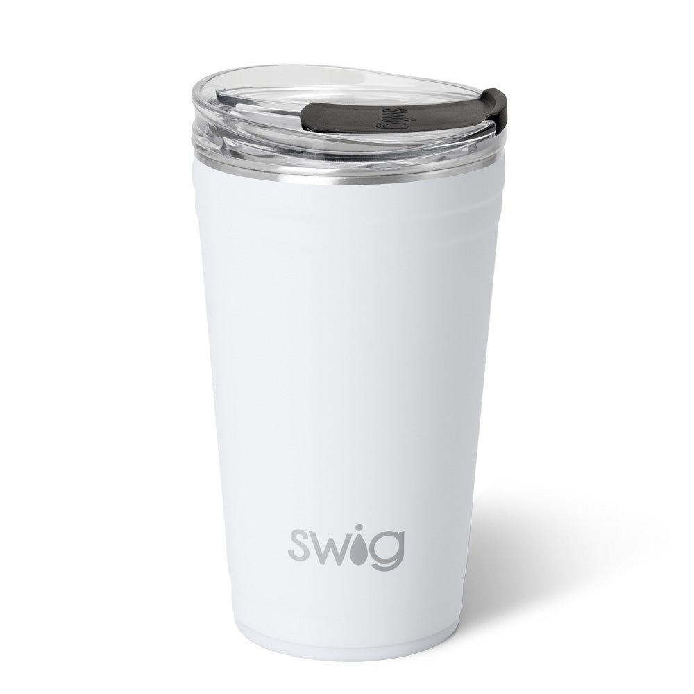 Vaso de fiesta blanco (24 oz)
