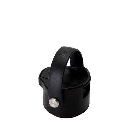 Tapa abatible negra + tapa para sorbos (botella de 26 oz)