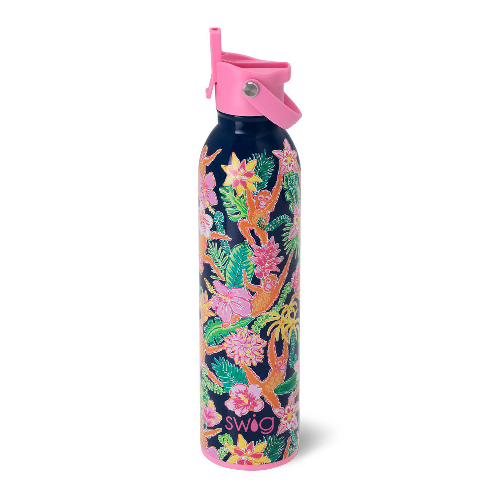 Botella para sorbos y flip para gimnasio en la jungla (26 oz)