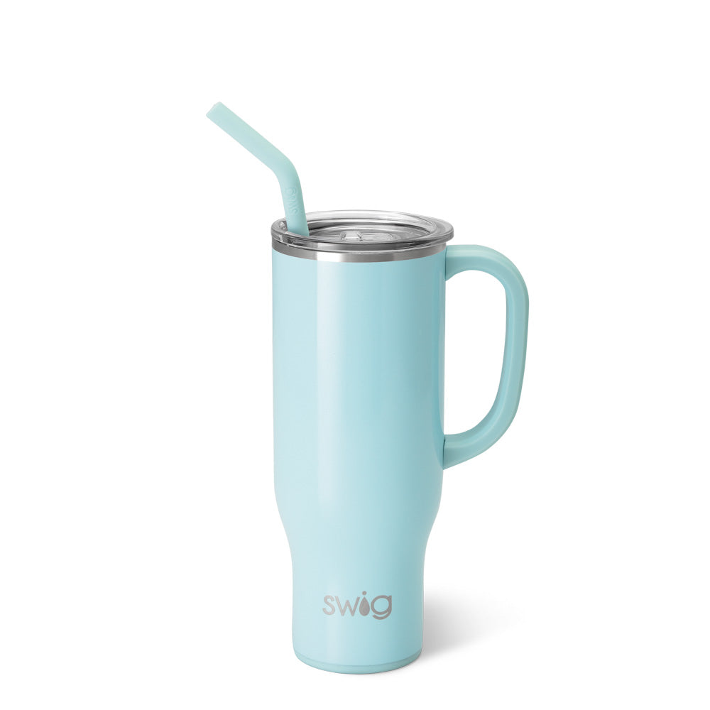 Taza gigante de aguamarina brillante (30 oz)