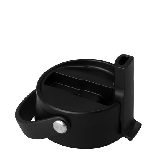 Tapa abatible negra + tapa para sorbos (botella de 36 oz)