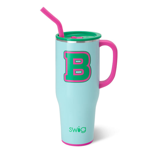 Taza gigante con la inicial B de Prep Rally (40 oz)