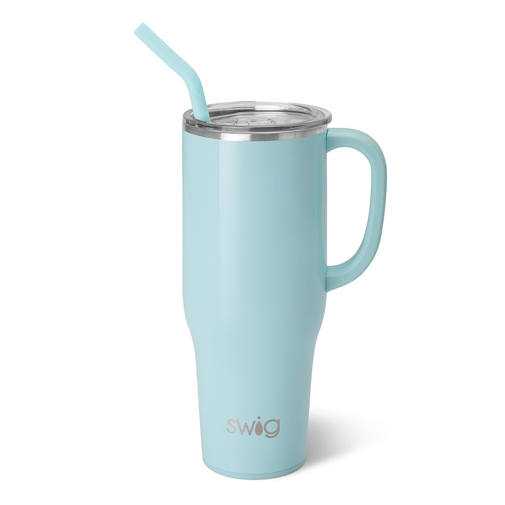 Taza gigante de aguamarina brillante (40 oz)