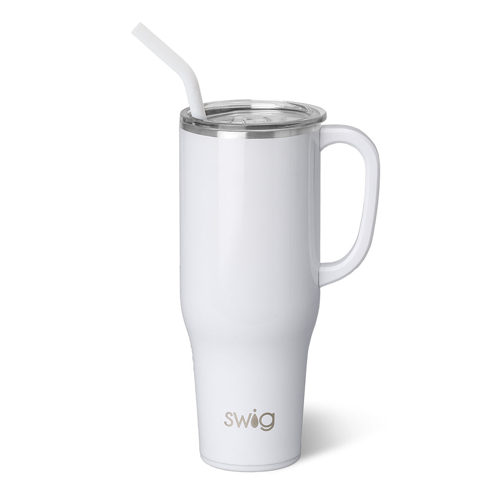 Taza gigante de color blanco brillante (40 oz)