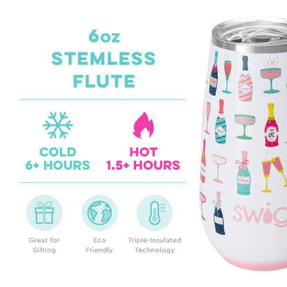 Copa de flauta sin tallo Pop Fizz (6 oz)